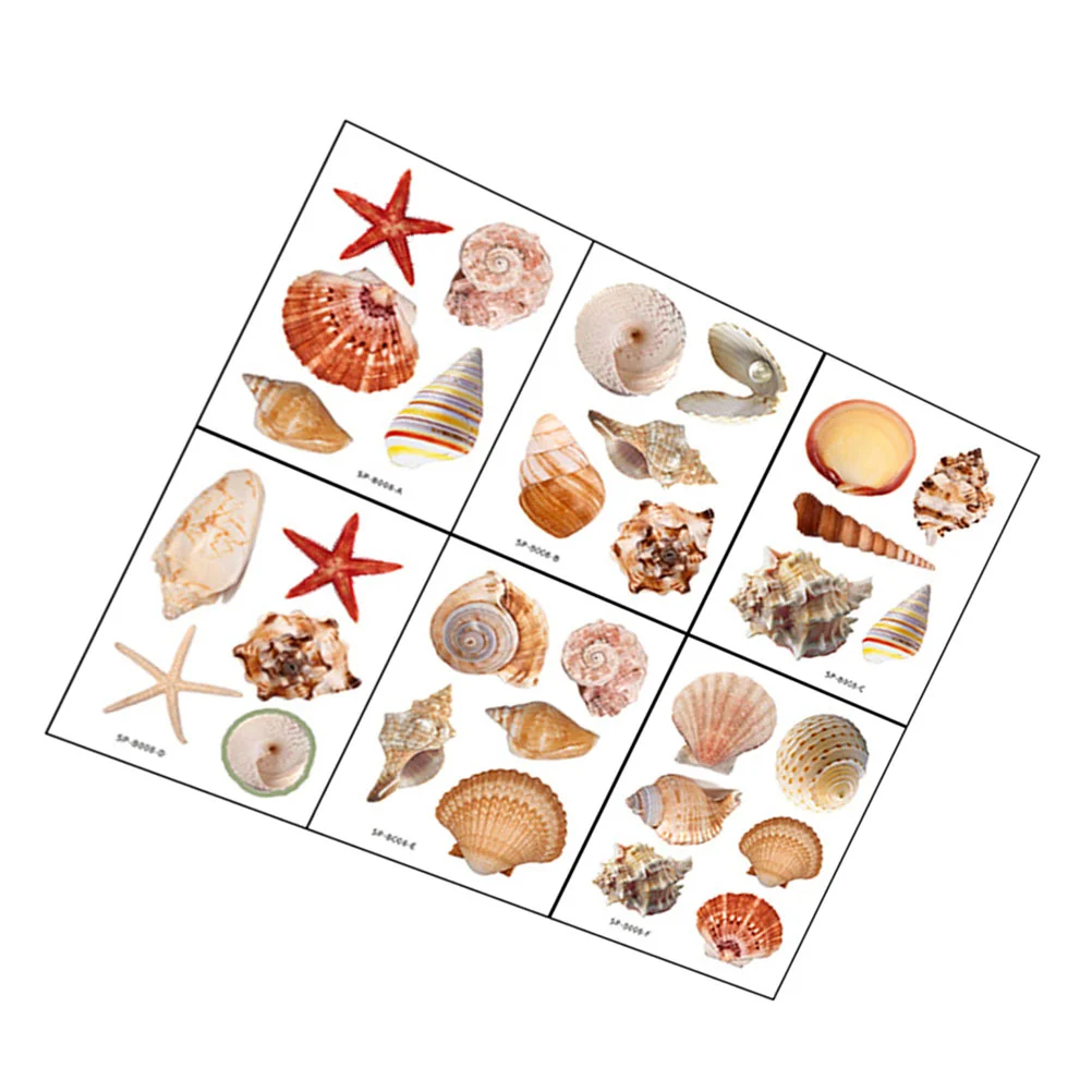 

Наклейки самоклеящиеся на ванну, 6 листов