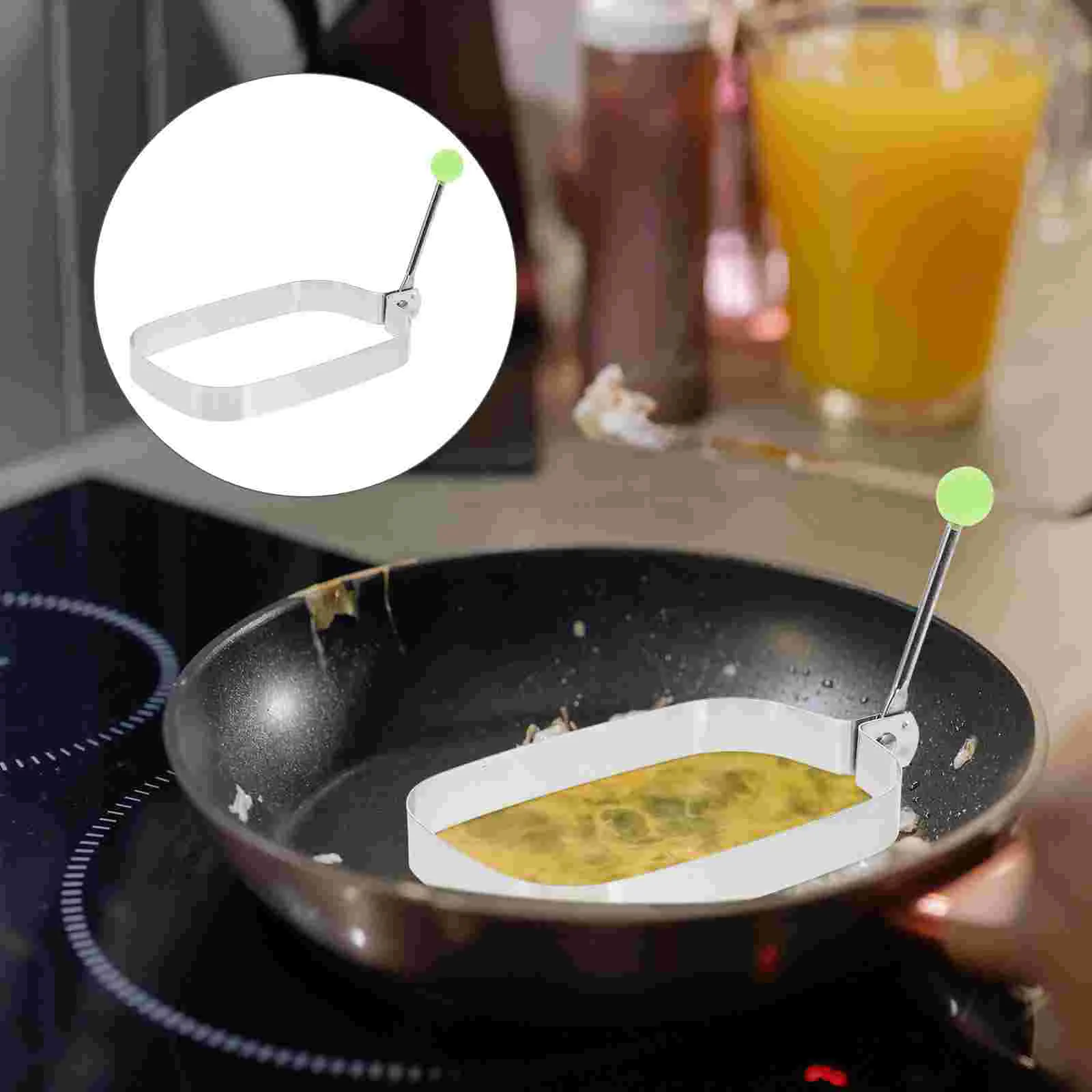 

6pcs Sqaure Shape Egg Frying Molds Non-stick Egg Frying Molds )