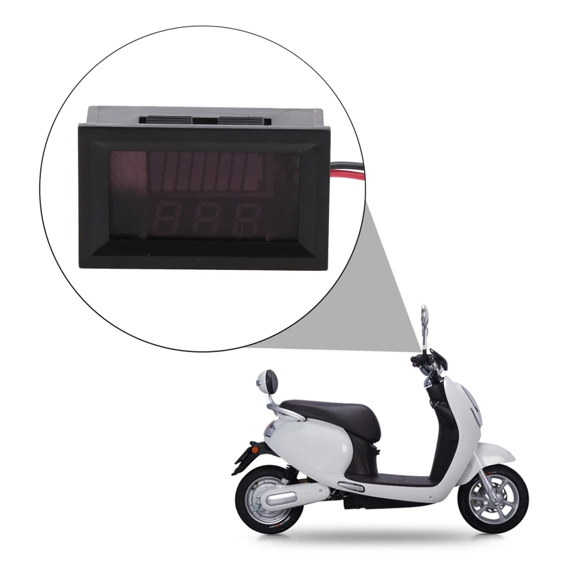 Свинцово-кислотный цифровой индикатор емкости аккумулятора 12-72 В постоянного