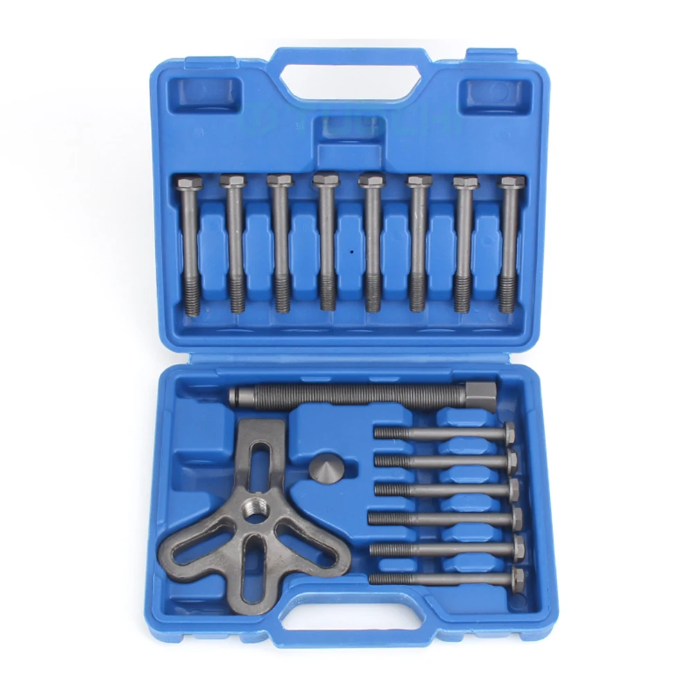 

17pcs Bearing Puller Harmonic Balancer Steering Wheel Removal Set Car Tool Crankshaft Gear Bearing Pullery Repair Kit with box