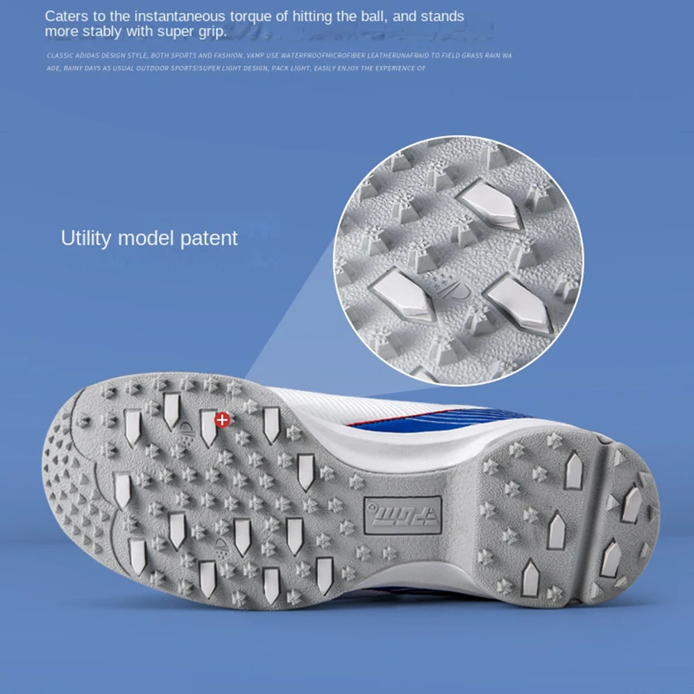 New PGM Youth Microfiber Waterproof Quick Lacing Golf Shoes Boys and Girls Breathable Anti Slip Spikes Sneakers Shoes