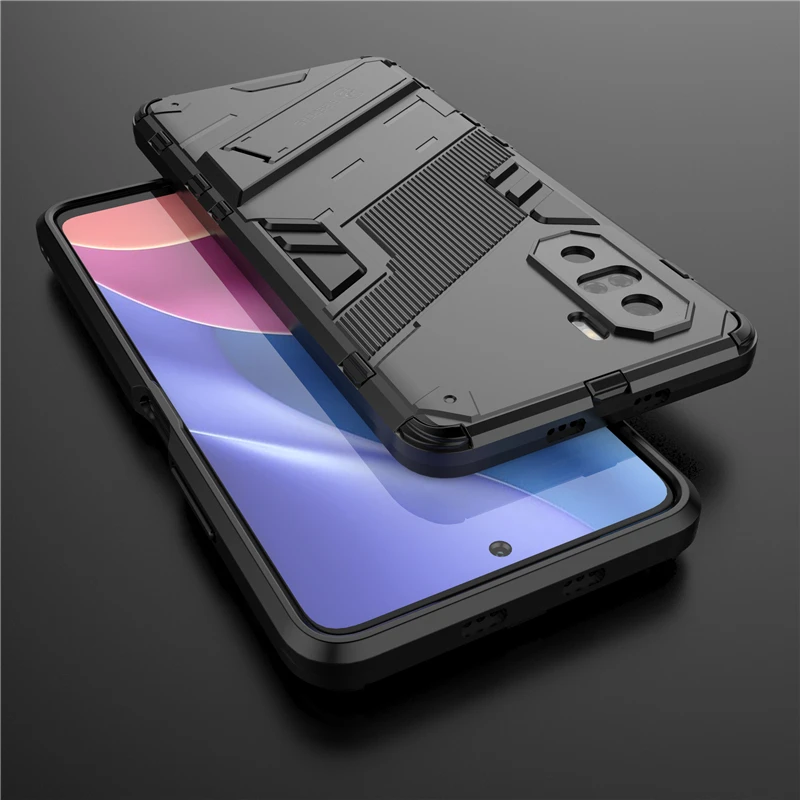 

Case For Xiaomi Poco F3 Cover For Poco F3 Capa Shockproof Back Kickstand Holder Back Cover For Poco M4 X4 X3 Pro F4 GT F3 Fundas