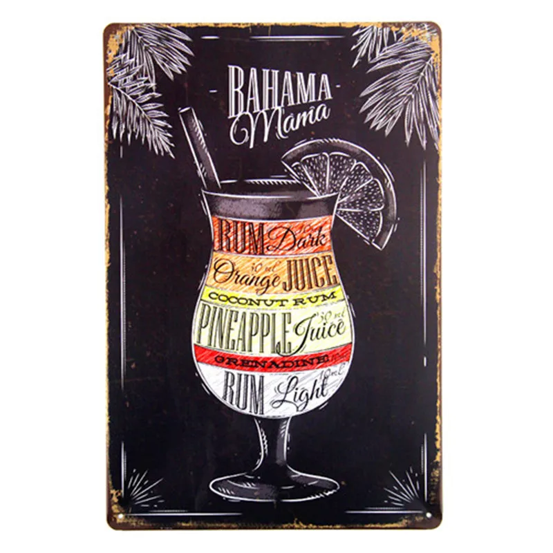 

Vintage Metal Tin Sign Art Poster Beer Pub Art Poster Restaurant Bar Coffee Garage Wall Stickers Decoration Vintage