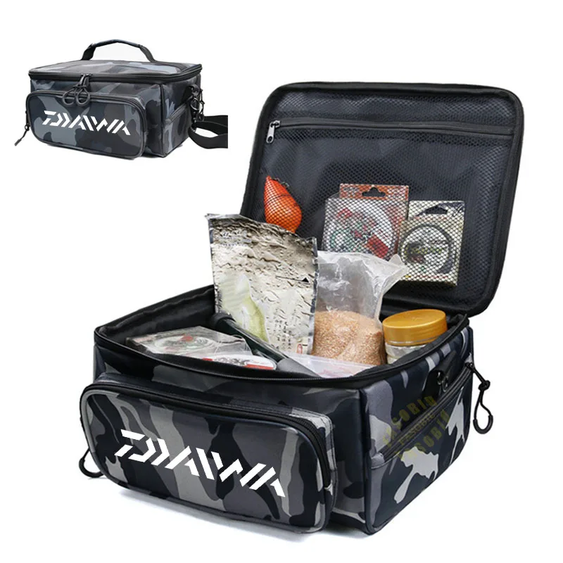 

Многофункциональная мужская сумка для рыболовных снастей Daiwa, сумка через плечо, камуфляжная сумка для хранения удочек и Удочек