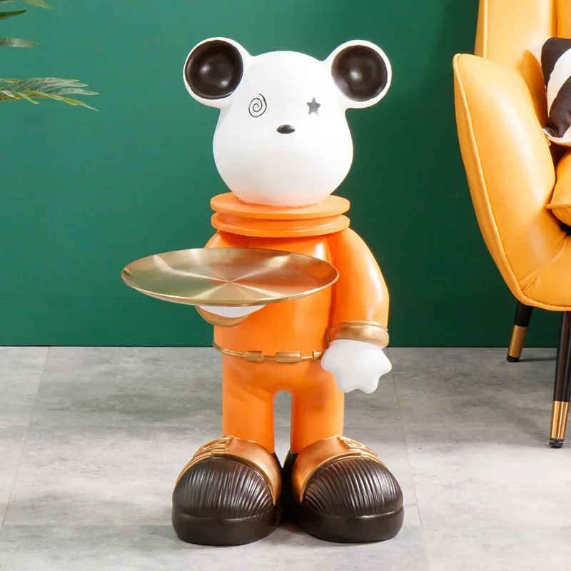 Креативный искусственный медведь из смолы мультяшная коробка для салфеток