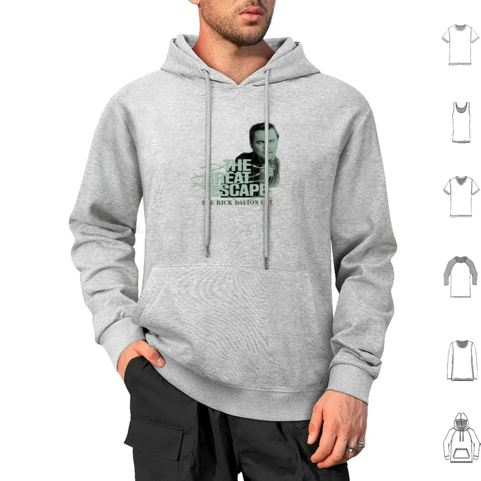 The Great Escape: толстовки с капюшоном длинным рукавом Rick Dalton Escape Once Upon A Time In Hollywood