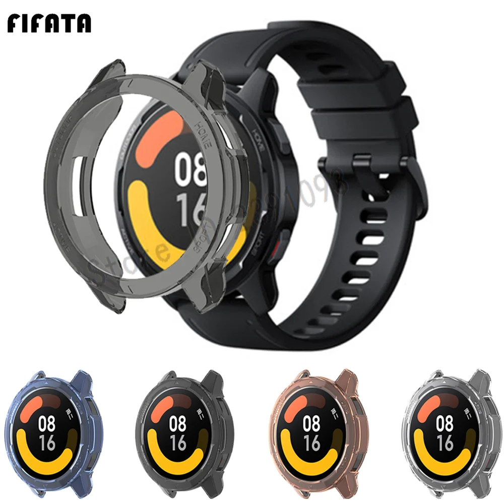 Защитный чехол для умных часов Xiaomi Mi watch color 2 защитная рамка мягкий кристально