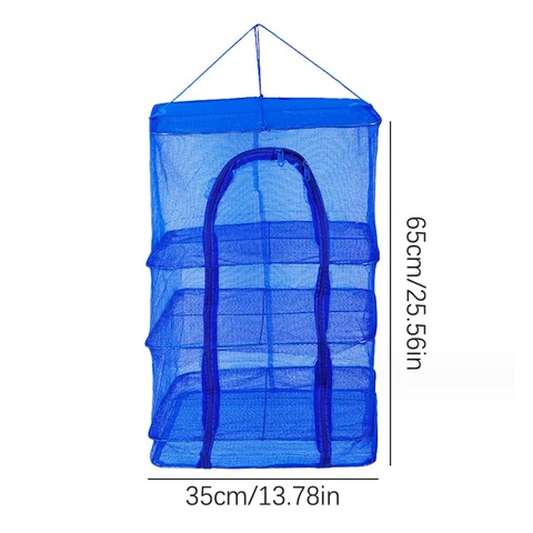 Трехслойная сушилка для рыболовной сети, складная подвесная Сушилка для овощей, блюд, сушилка для рыбы, органайзер для рыбалки цветов, бутонов, растений