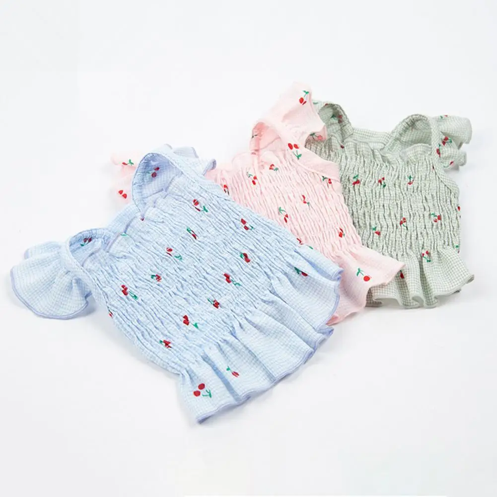 

Pet Skirt Breathable Pet Dress Decorating Loose Neck Cozy Pullover Type Comfy Dog Clothes