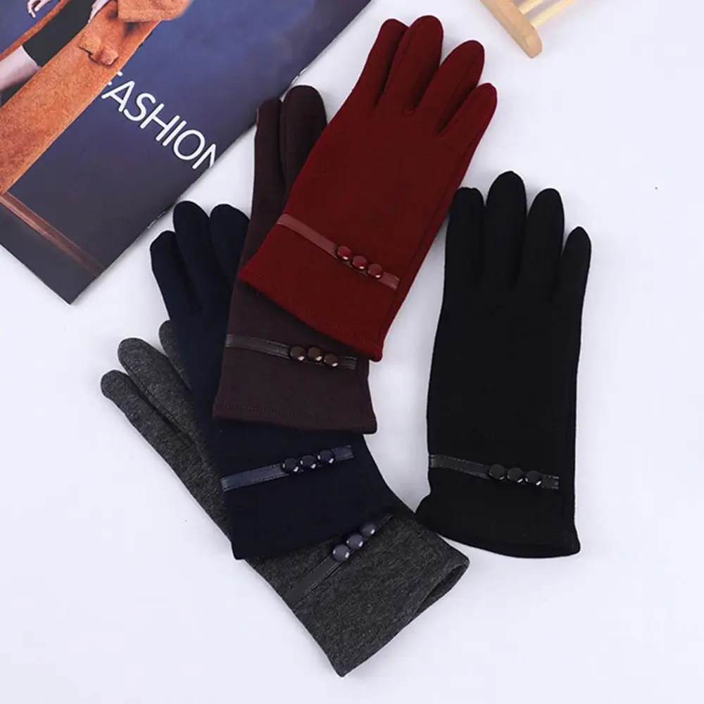 

New Fashion Windproof Skiing Gloves Plus Velvet Winter Warm Touch Screen Gloves Men Women Driving Mittens Graceful Thicken Glove