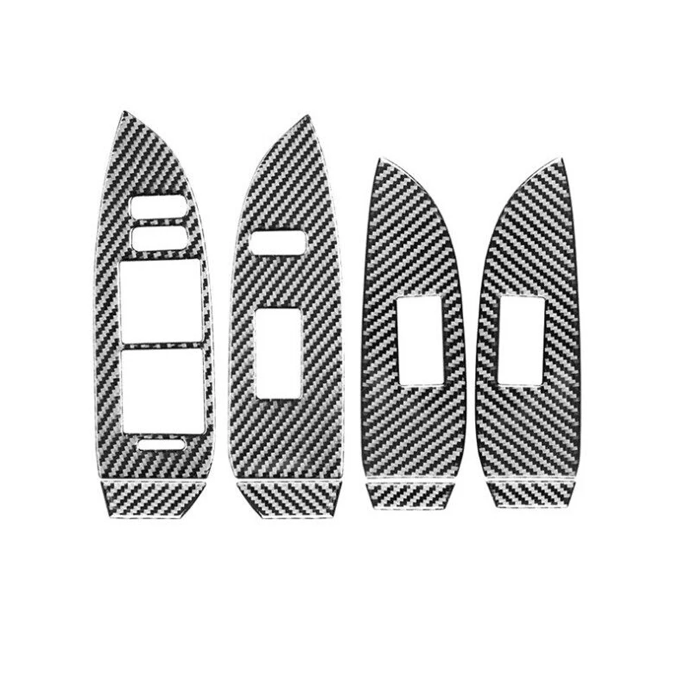 

For Toyota Prius 2009-2015 Carbon Fiber Window Switch Panel Cover Trim Interior Sticker Accessories