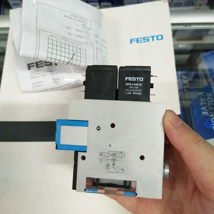 

Original New Festo VADMI-140-N 162531 VADMI-140-P 162530 VADMI-95-300-N 162508 Vacuum Valve Vacuum Generator Solenoid Valve