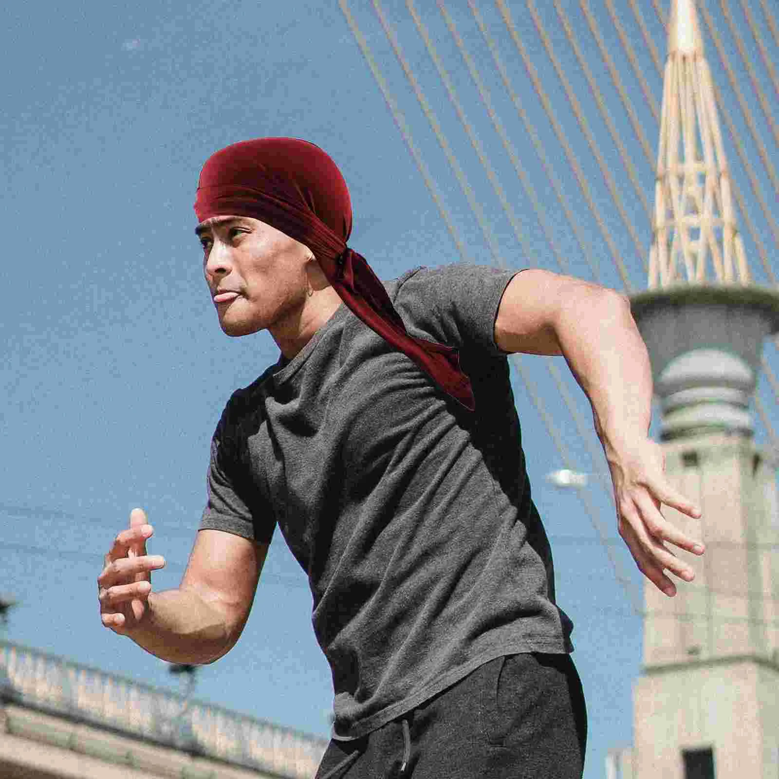 3 шт. тюрбан в стиле хип-хоп шелковый хиджаб шелковистая эластичная повязка на