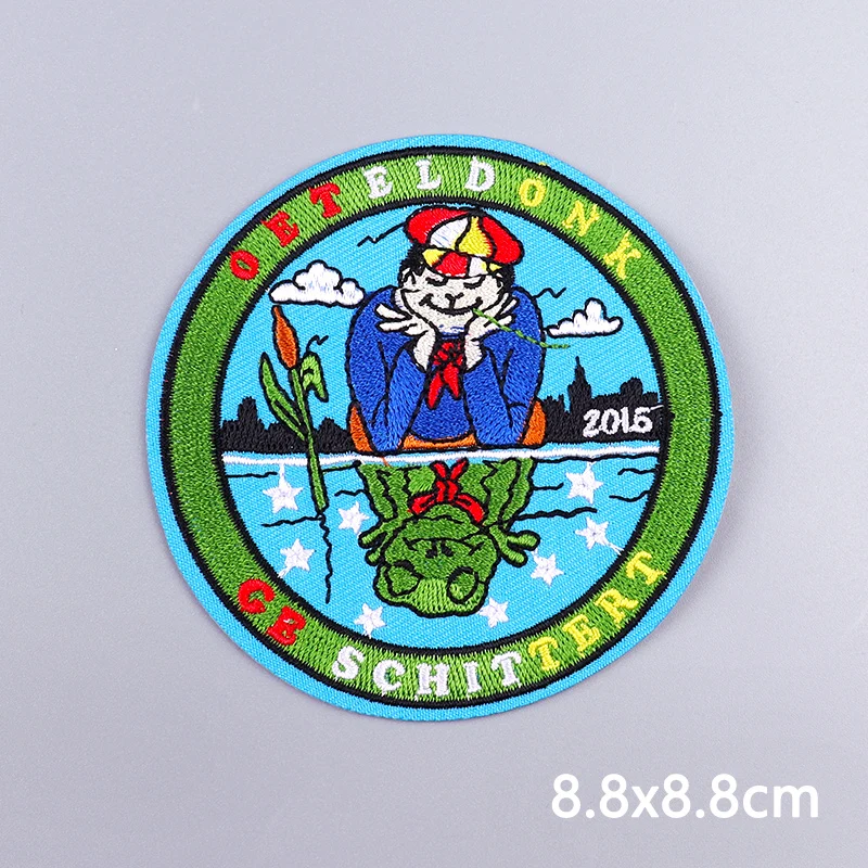 Нашивки С Эмблемой Oeteldonk Для Одежды Карнавальный Дизайн Лягушки Гладильная 3d