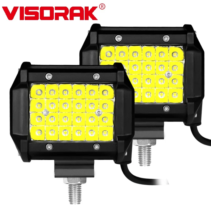 

VISORAK 4" Inch SUV Motorcycle Car Offroad 4x4 Spot LED Roof Work Light For Bicycle 4wd ATV Jeep Ford Hummer Pickup Truck Lorry