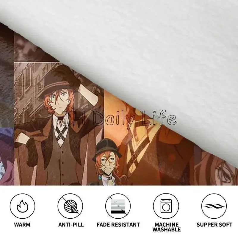 Bungou Stray Dogs Nakajima Atsushi TV Series Chuuya Nakahara Носимое одеяло Негабаритное одеяло с капюшоном Теплый пуловер Толстовка (art.: 3920cecdf43ec) - 3920cecdf43ec