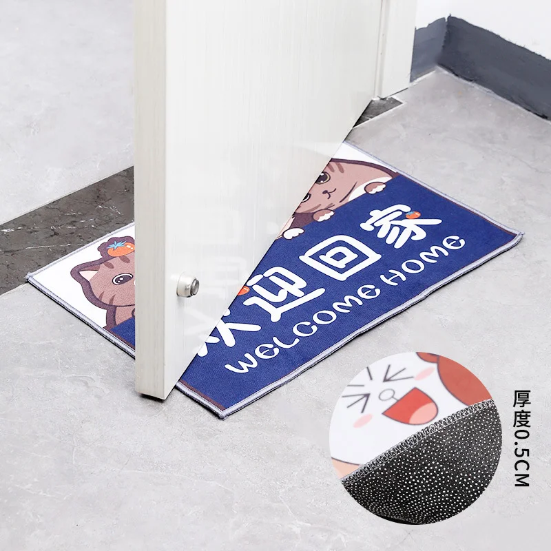 

Floor mat at the door, carpet in the bedroom, water absorbing and antiskid mat for household, toilet, bathroom, kitchen, cartoon