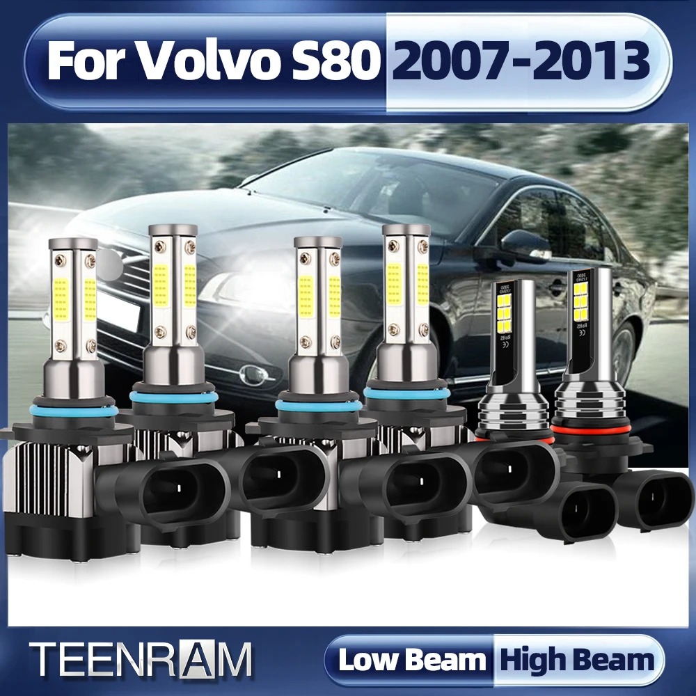 

H7 LED Bulbs Headlight H11 Car Fog Light Led Lamp CSP Chip Car Light AUTO Led Headlamps 6000K 12V For Volvo S80 2007-2013