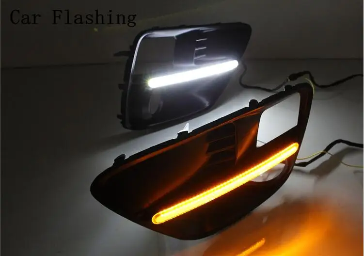 Автомобильные аксессуары бампер фара для Subaru WRX дневная 2015 ~ 2017y двигатель DRL