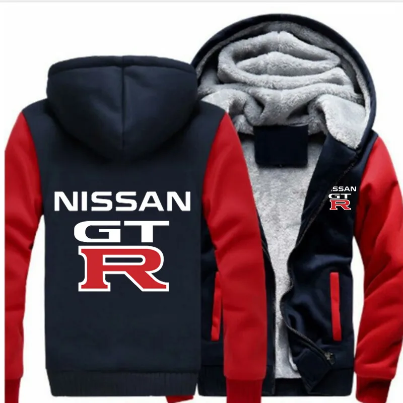 

NEW Nissan GTR Thicken Print Hoodie Men Women Hoodie Men Comfortable Warm Zipper Coat Hoodie Leisure Sweatshirts