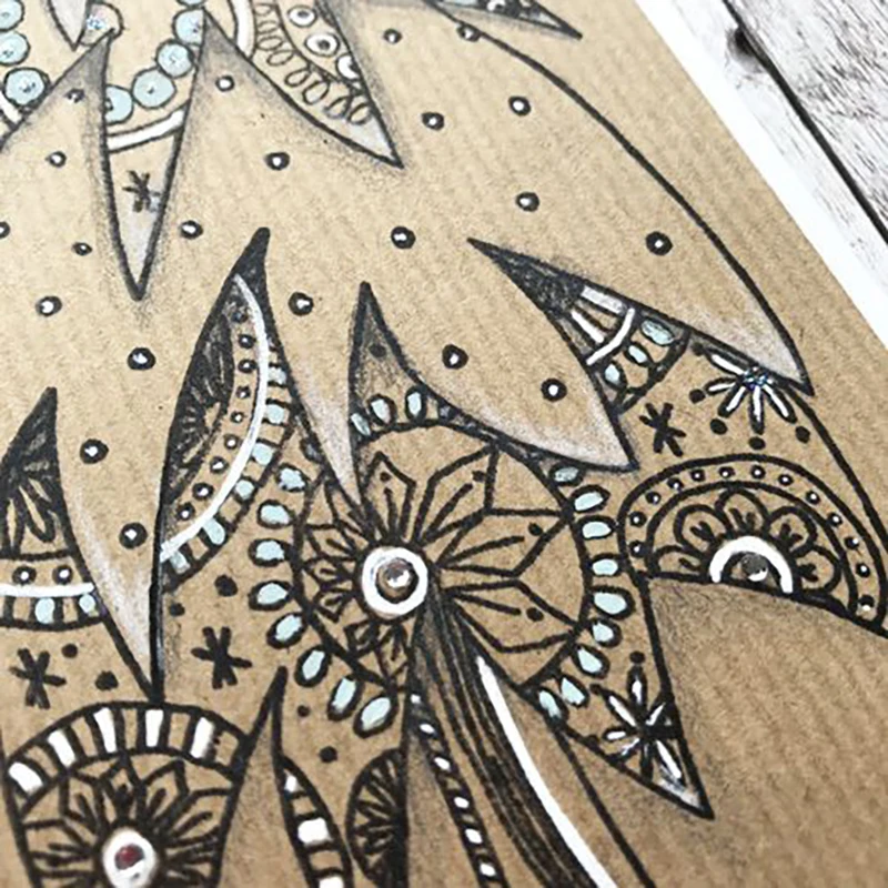 Новинка 2021 яркий штамп с рисунком для творчества поздравительная открытка