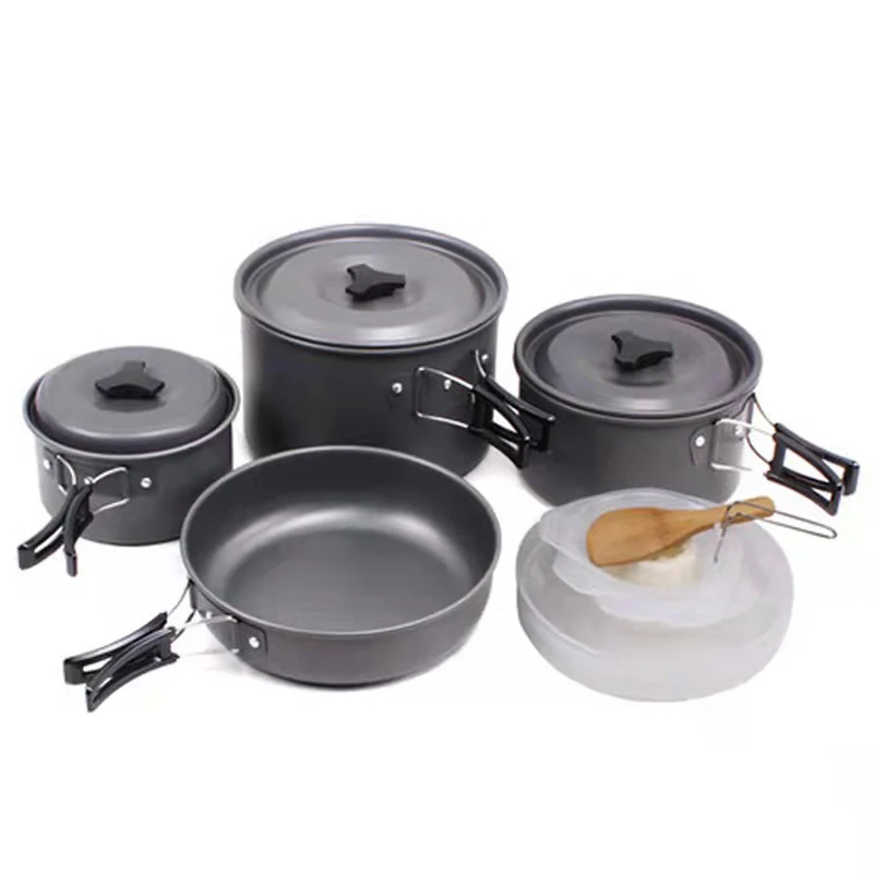18PCS lightwelght Four quality pieces Camping Cooking kit for 4-5 person  Outdoor Camping Hiking Picnic