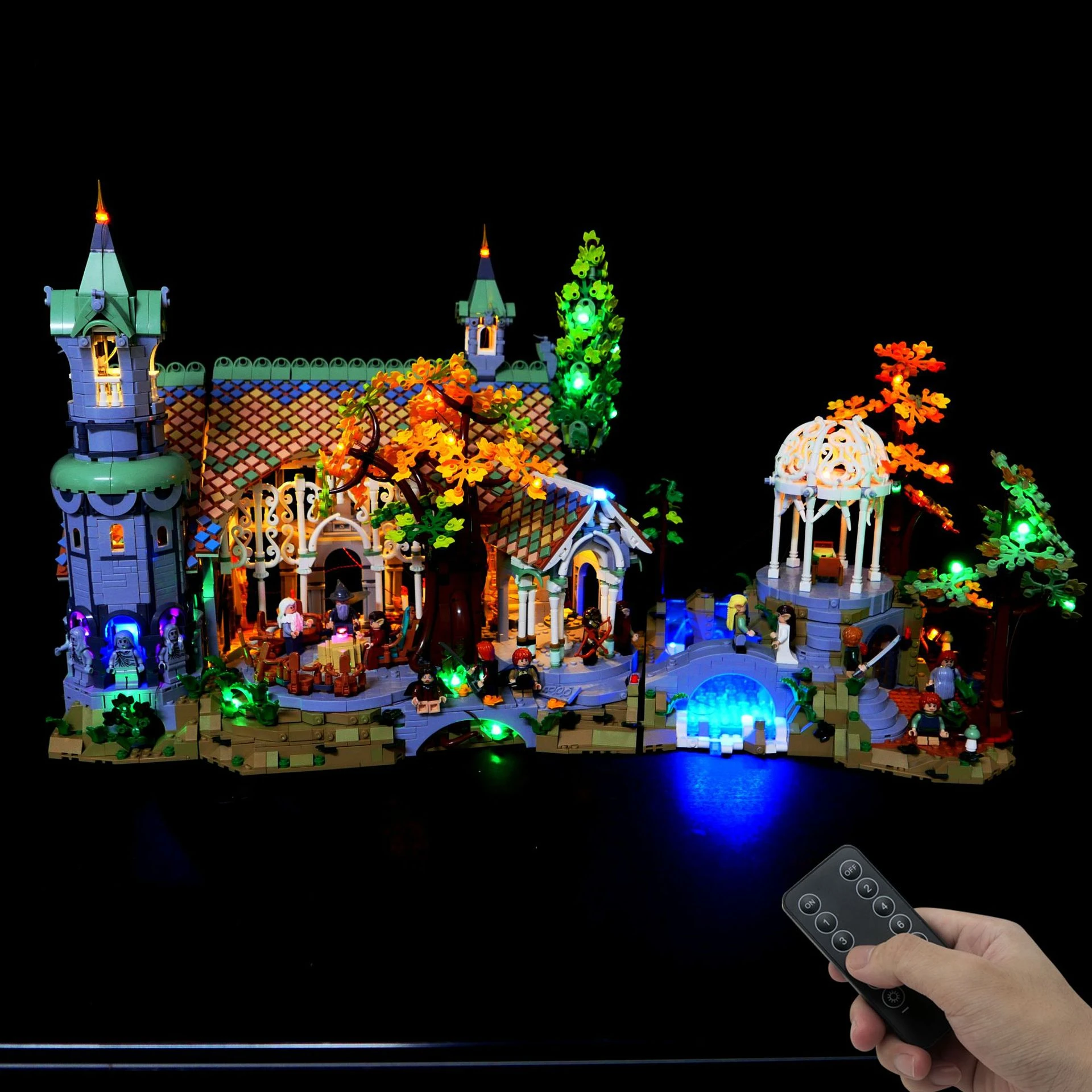 

LED Light Kit for Creator Rivendell Lord of The Rings 10316 Building Blocks Set Bricks DIY Toys for Children NO Model