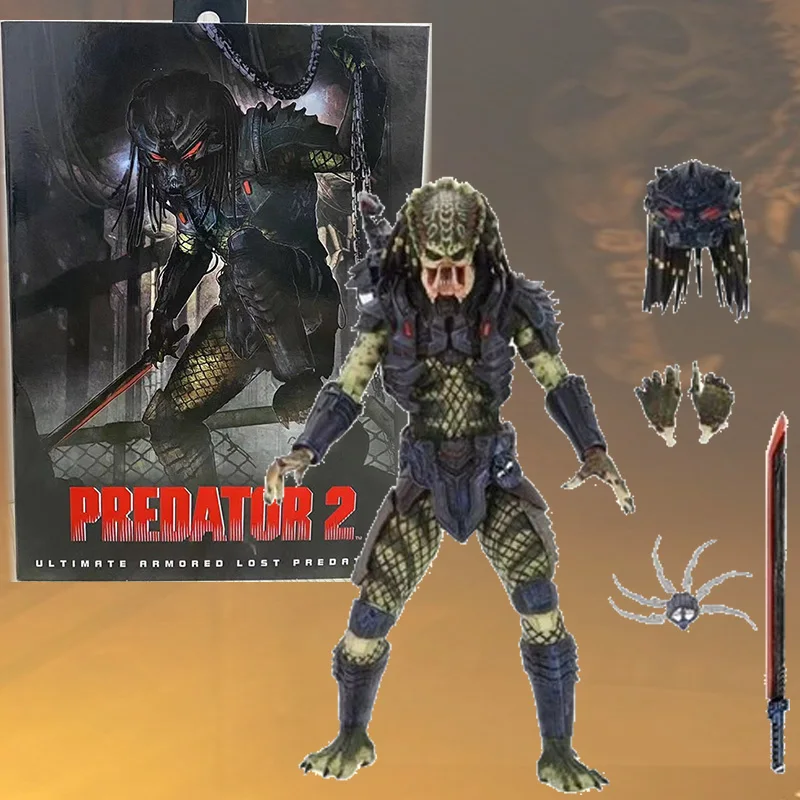

NECA Predator 2 Figure Armored Lost Final Predator Action Figure Model Toys Collection Doll Joint Movable Doll Christmas Gift