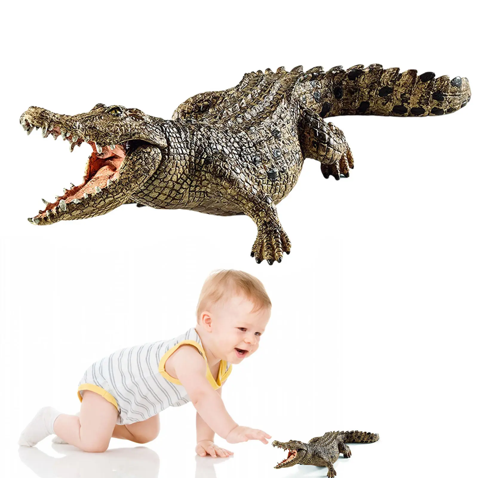 

Alligator Toys Simulation Realistic Wild Life Jungle Animal Figures Model Crocodile Action Figures Model Toys For Boys Girls