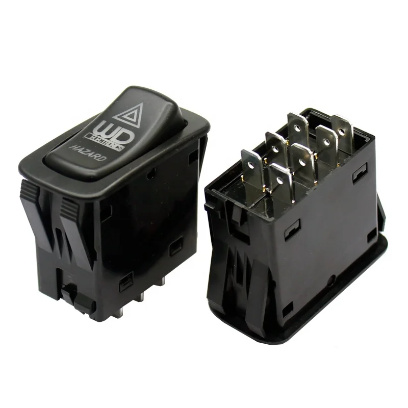 

Waterproof 7pin 12V 24V Blue LED Spot Light DPDT ON ON Momentary Rocker Switch For Car Boat