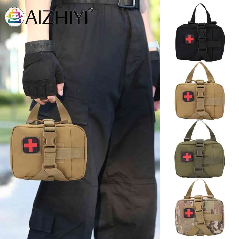 

100D Nylon First Aid Kits Medical Bag Portable EDC Tools Pack Multi Functional Emergency for Camping Running for Sports Hunting