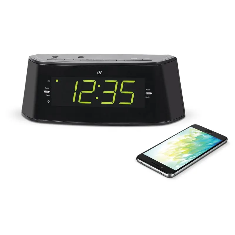 

Amazingly Large Black CB360B Digital Voice-Activated Alarm Clock- Wake Up Easily with Just a Voice Command!