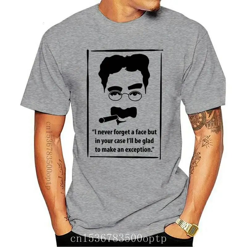 

Мужская одежда групчо Маркс-никогда не забудьте о лице цитата-Молодежная Футболка Sub