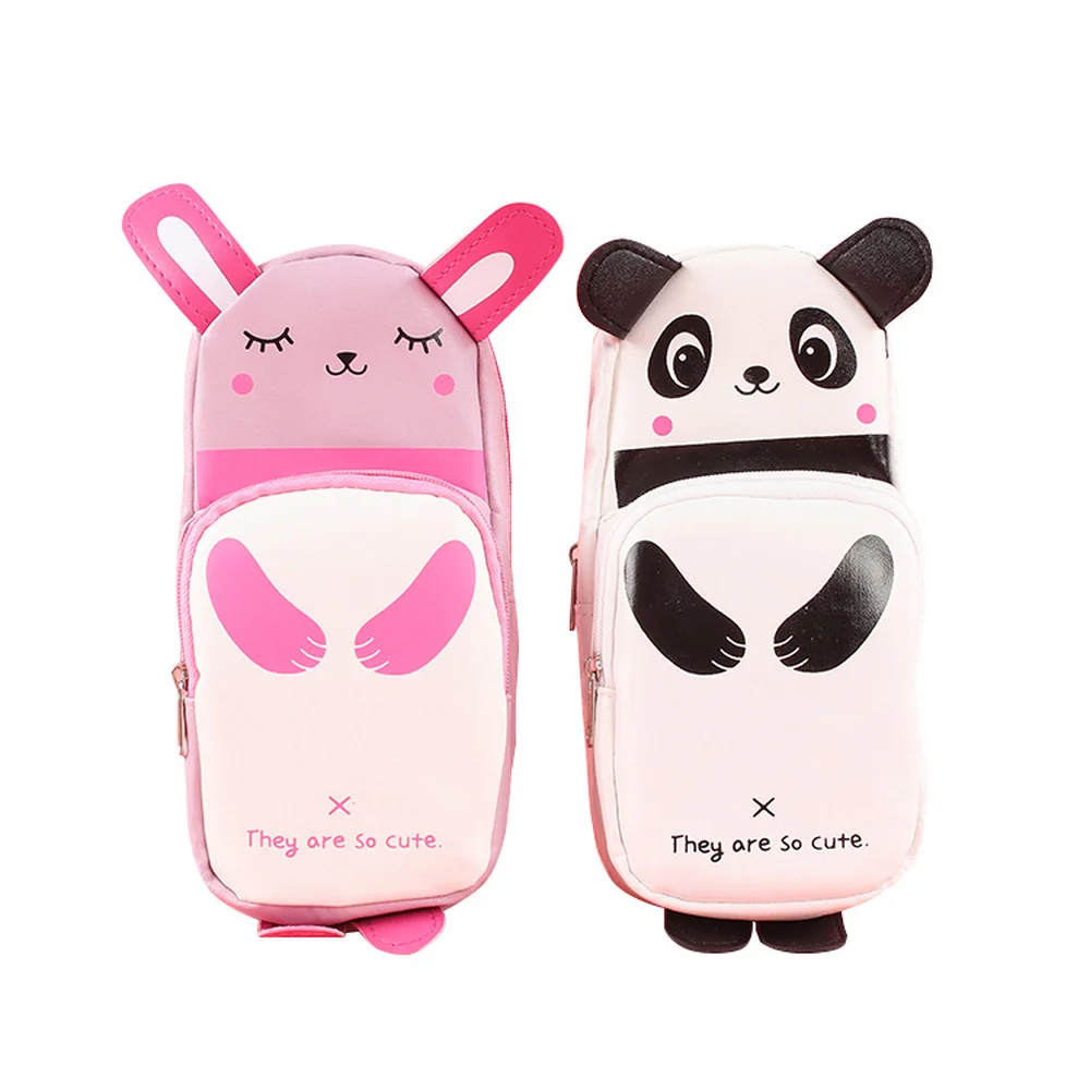 

Милый чехол для карандашей с пандой и кроликом, милый чехол для карандашей, школьный чехол для ручек, принадлежности, пенал, школьная коробк...