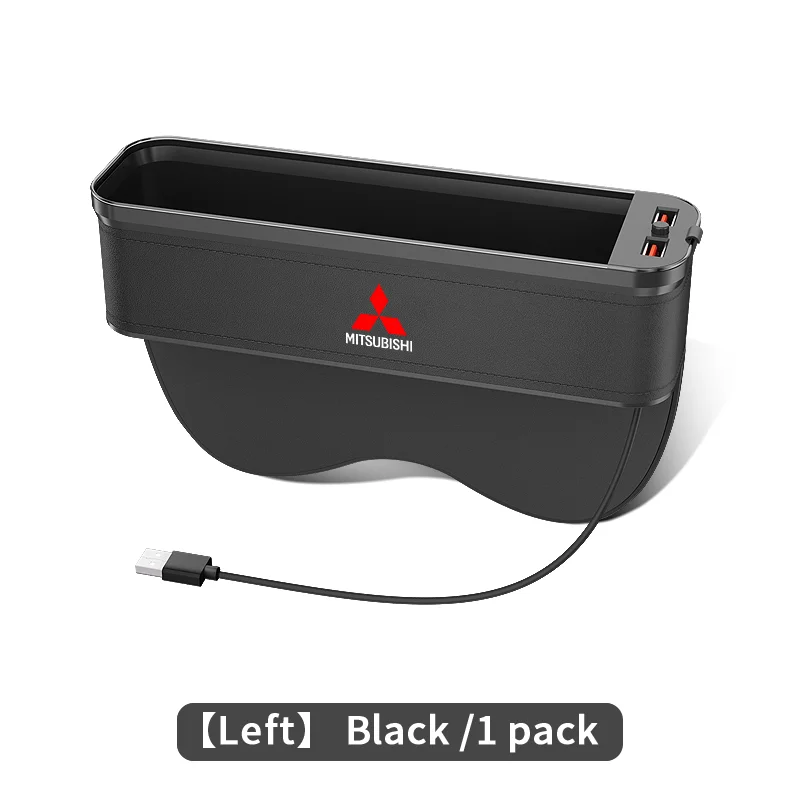 

Органайзер для автомобильного сиденья, многофункциональный ящик для хранения с зарядкой через USB для Mitsubishi Outlander Pajero Asx Lancer EX Evolution X Ralliart