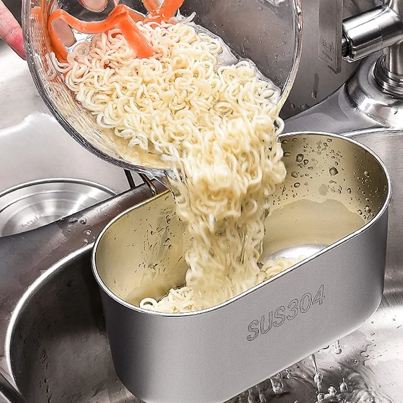 

304 Stainless Steel Kitchen Sink Drain Basket, Dishwashing Sink, Hanging Garbage Water Filter Rack, Filter Rack