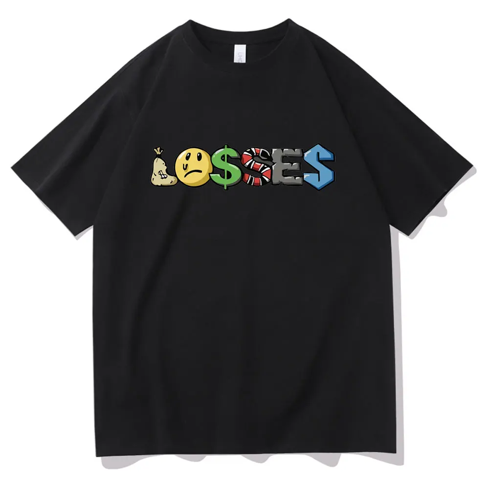 

Best Selling Lil Tjay Merch Losses Graphic Tshirt Hip Hop Rapper Men's Hip Hop Vintage T Shirt Men Women Fashion Loose T-shirts