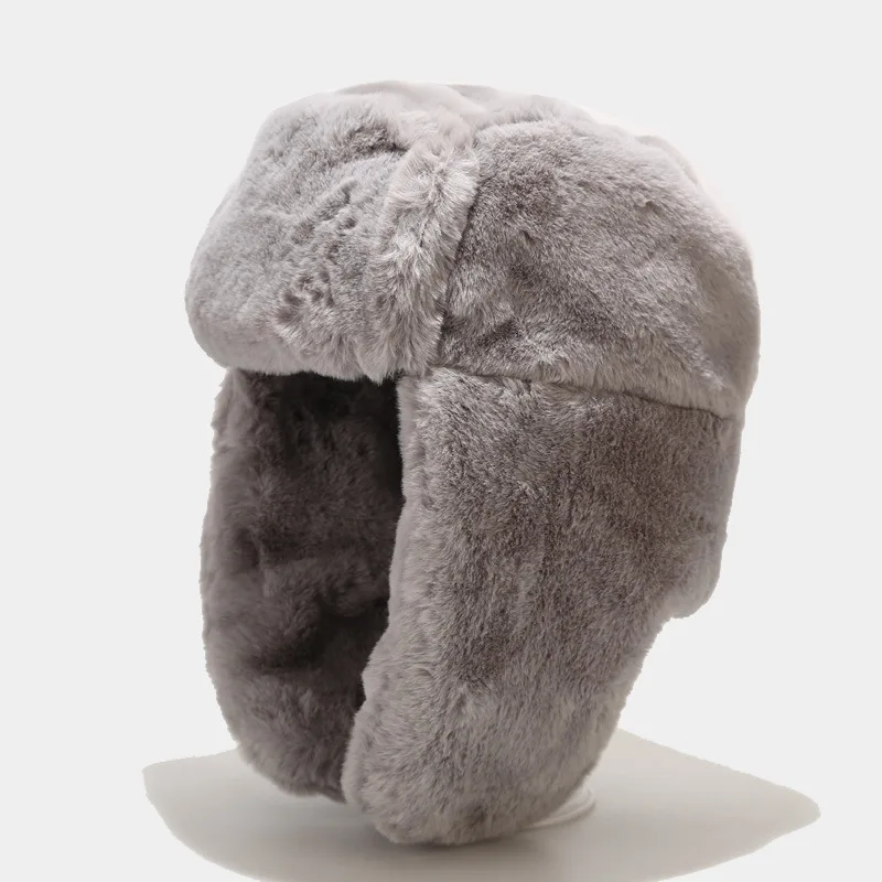 

Retro Pilot Winter Warm Hat Lei Feng Hat Trapper Windproof Ushanka Hats Men Women Outdoor Russian Hat Thick Earmuffs Bomber Hats