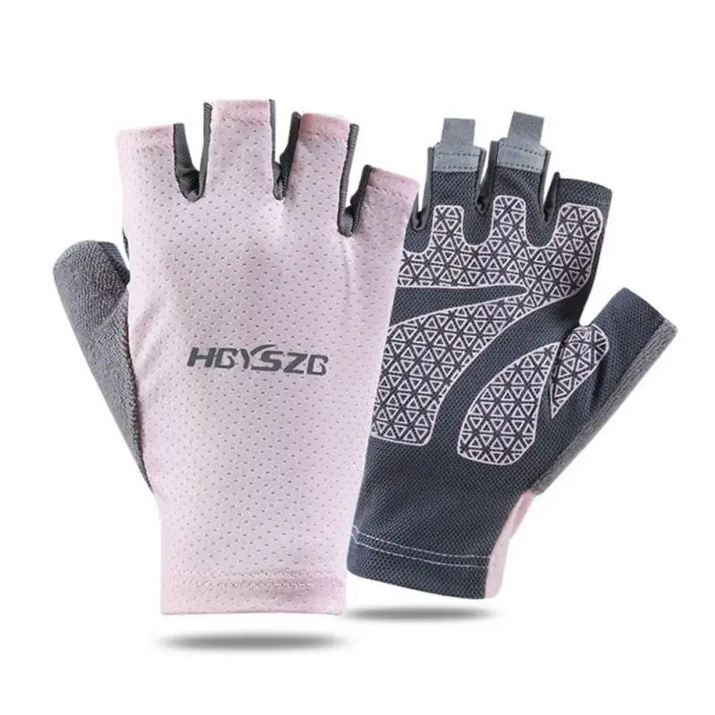 

Adjustable Wrist And Thumb Yoga Finger Less Gloves Impact Resistance Abrasion Half Finger Cycling Gloves Relaxed