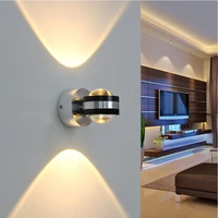 nordic led double sided crystal wall light indoor and outdoor lighting background wall decorative lights ktv corridor sconce