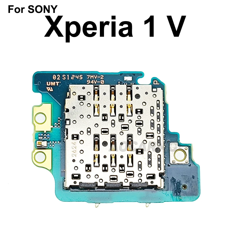 Aocarmo для Sony Xperia 1 V XQ-DQ72 DQ44 SO-51D X1V устройство чтения SIM-карт нижний микрофонный
