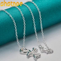 925 sterling silver 16 30 inch chain bird pigeon pendant necklace for women engagement wedding gift fashion charm jewelry
