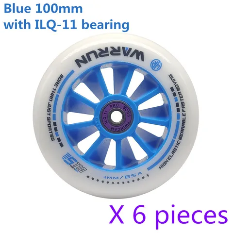 WARRUN Скоростные колеса для роликов 85A 6/8 шт