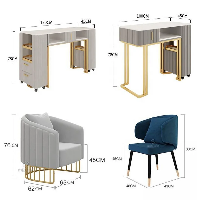 

Новые наборы стульев для маникюра, модная мебель, современный стол для ногтей Ins