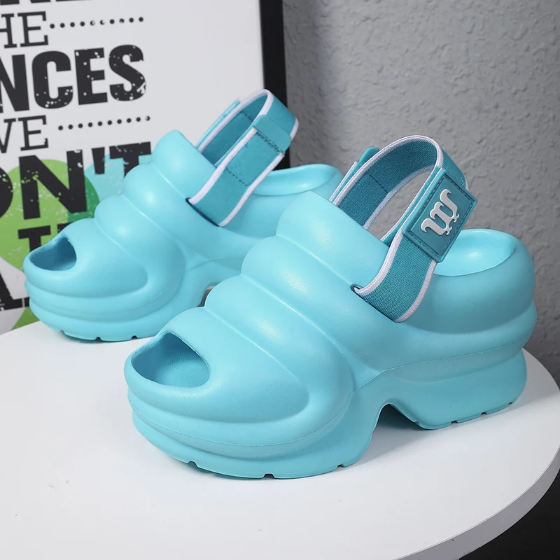 Сланцы женские на высоком каблуке 10 см