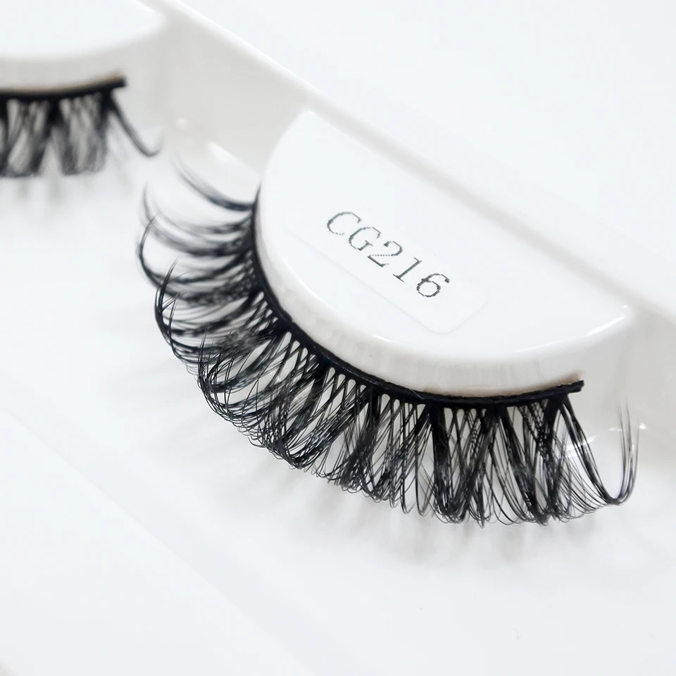RED SIREN 10mm-18mm Fluffy Natural Long Faux Mink Russian Strip Lashes | False Eyelashes
