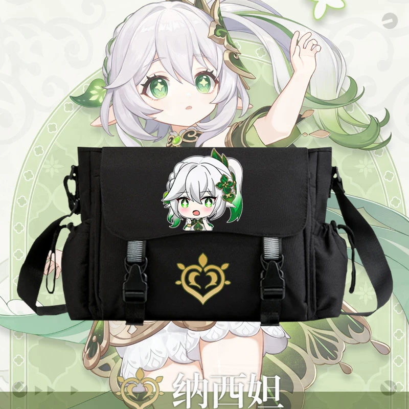 

Anime Game Genshin Impact Lesser Lord Kusanali Nahida Unisex Student Printed Envelope Convenient Casual One Shoulder Bag Gift
