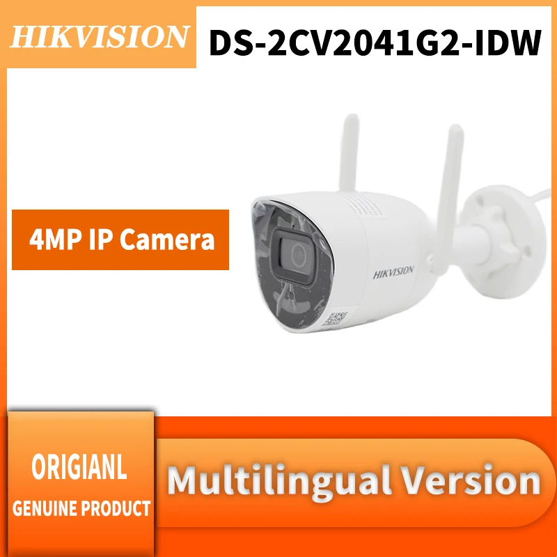 

Original Hikvision DS-2CV2041G2-IDW Replace DS-2CD2041G1-IDW1 4MP Wifi Wireless Built-in Mic and Speaker Bullet Camera