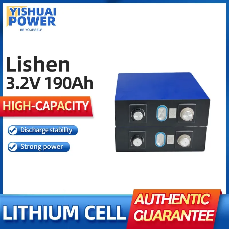

Grade A 3.2V 190Ah Lifepo4 Battery DIY 12V 24V 48V 190AH Rechargeable Battery Pack for RV Boat Golf Cart Solar Storage System