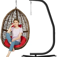 hanging rattan wicker garden egg swinging chairs country yard folding swing hammock chair